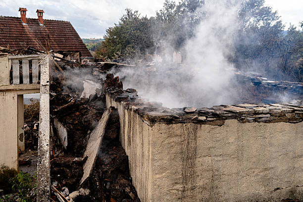Professional Emergency Fire Cleanup technician working in Helmetta, NJ
